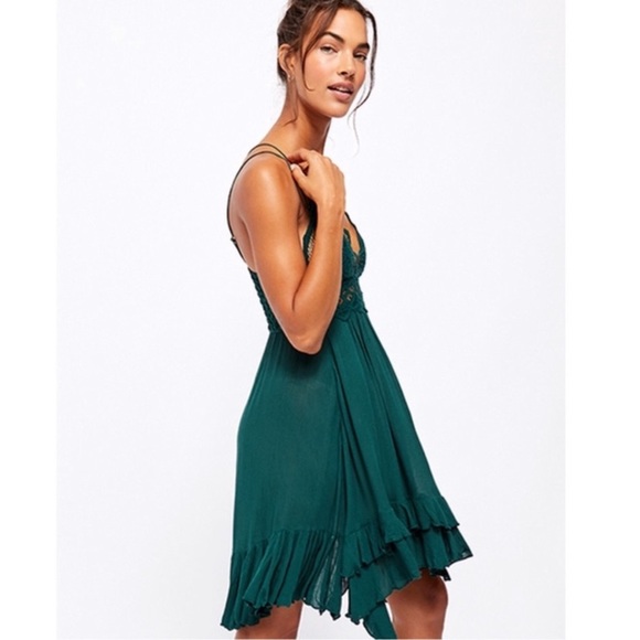 NWT Free People Adella Lace Mini Slip Dress - Picture 6 of 8